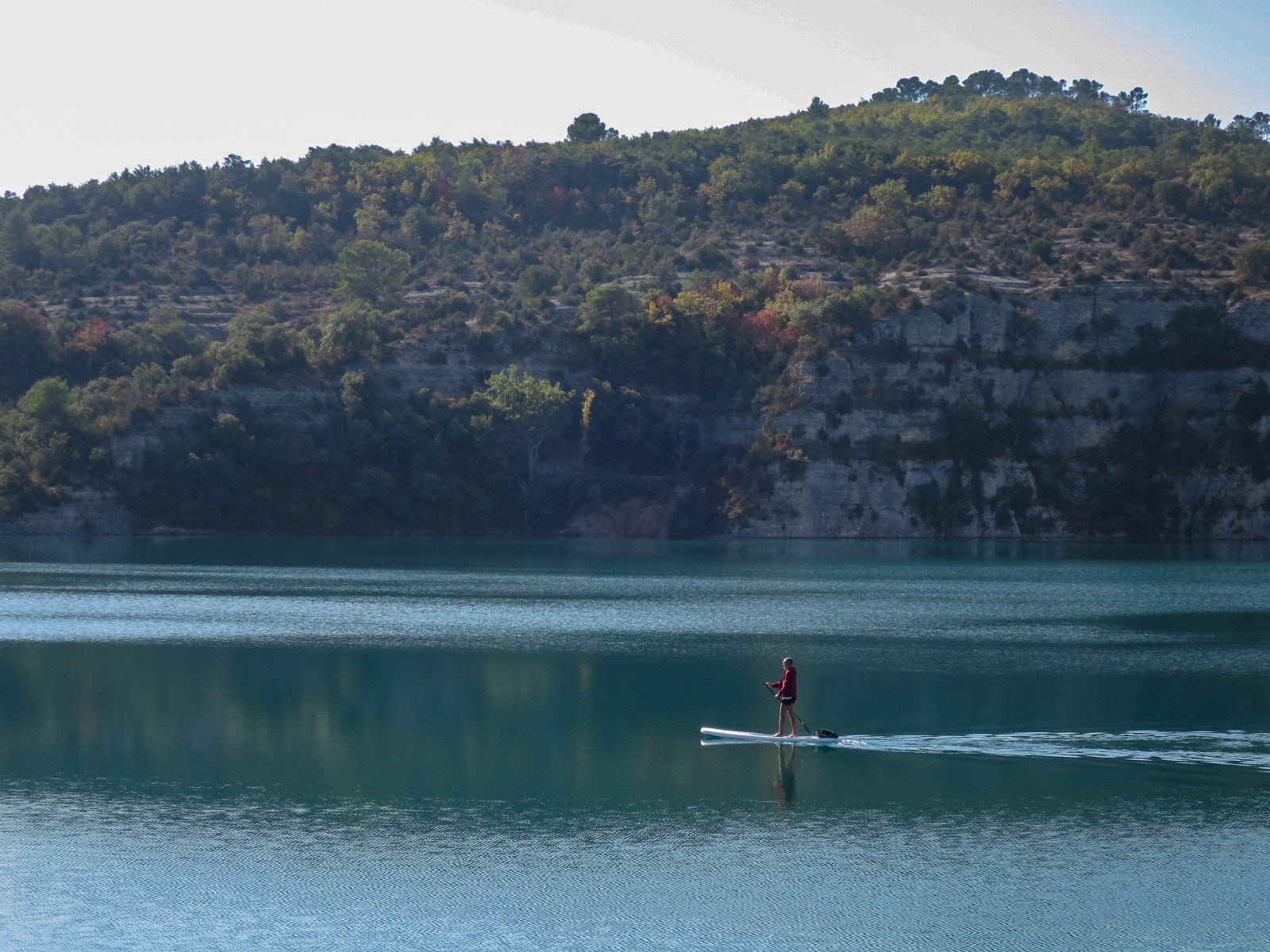 activité de paddle sur le lac